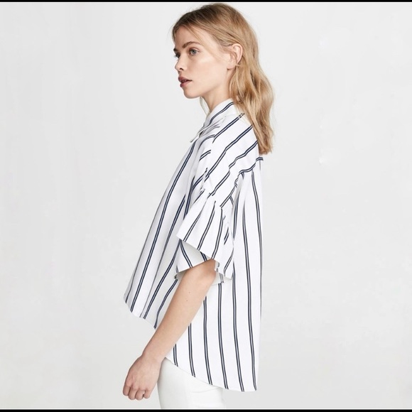 Macaron Stripe Olivia Top main image 0